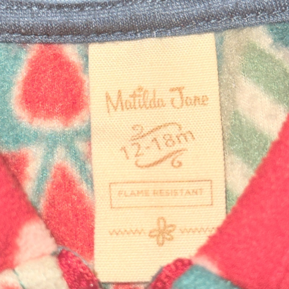 Matilda Jane Christmas Holiday Pajamas Sz 12-18 mos Hooded AU - Picture 2 of 5